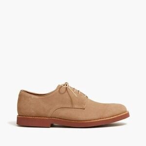 NEW J. Crew Suede Lace Up Buck Shoes Mens 9.5 Tan Derby Oxford Preppy Workwear